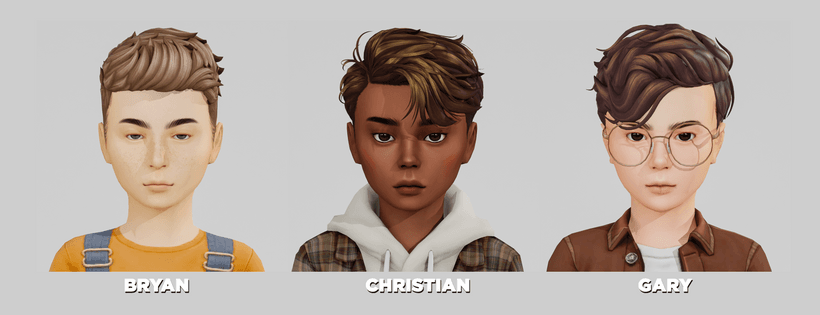 Галерея мода Набор детских причесок Child Hair Conversions Pt.5 #1